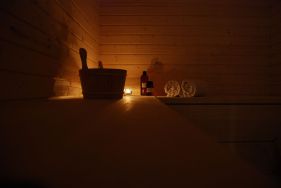 Sauna im Luxus Ferienhaus