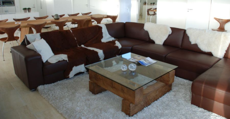 Hyggelig stor sofa luksussommerhus nordjylland 